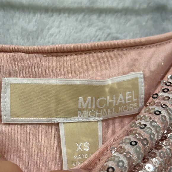 MICHAEL MICHAEL KORS Skirt Sequined Zebra-Print A-Line Midi Zipper Womens XS - Picture 5 of 10